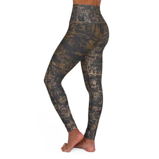 Gold stitch High Waisted Yoga Leggings