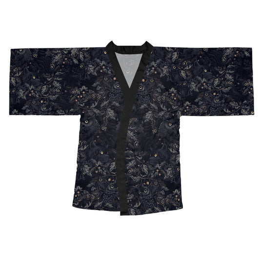 Owl Long Sleeve Kimono Robe