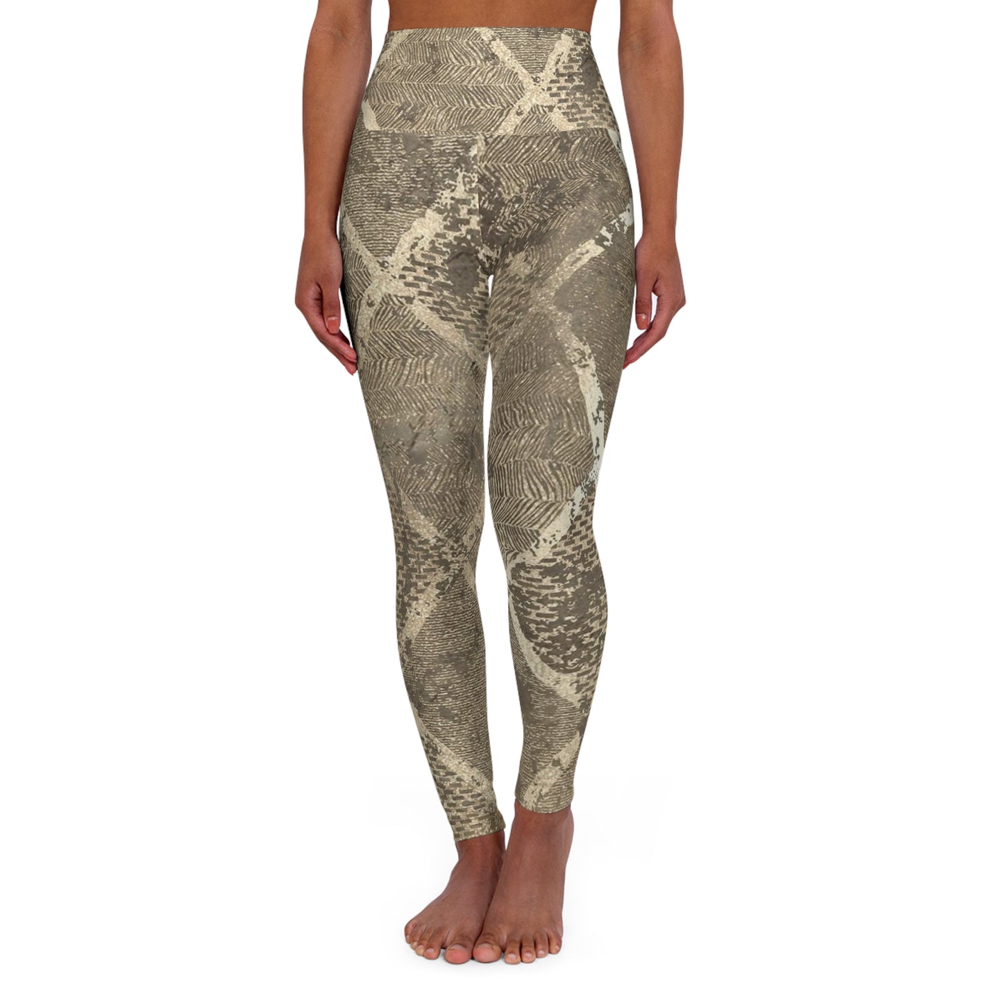 Geo-natural High Waisted Yoga Leggings