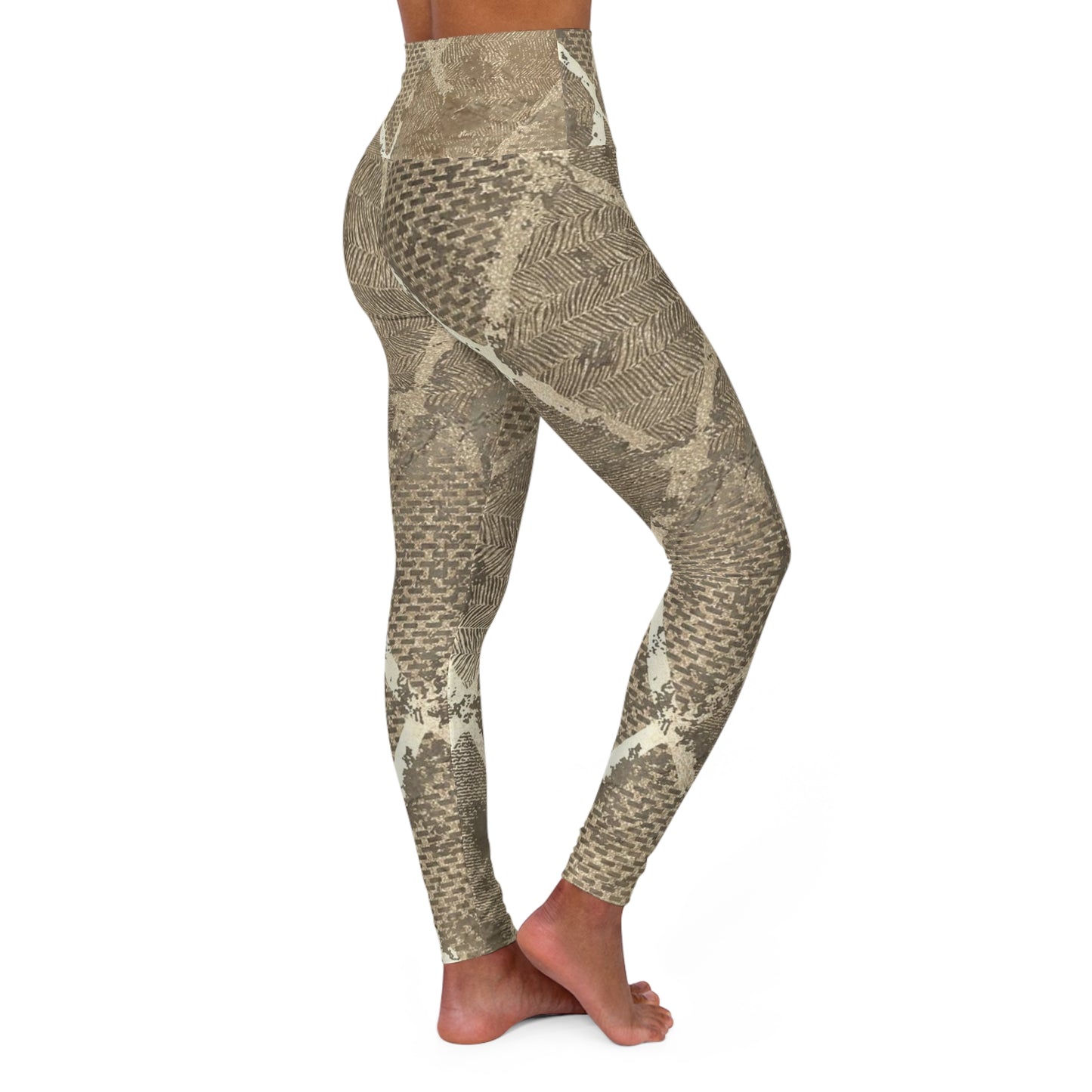 Geo-natural High Waisted Yoga Leggings